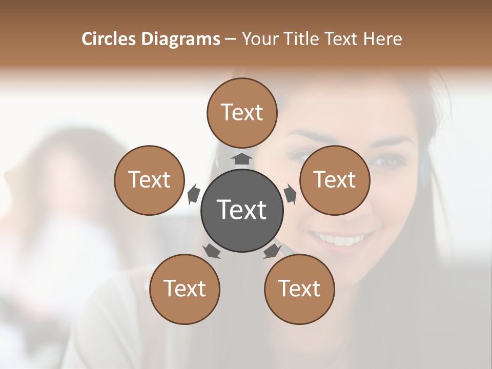 Agent Hispanic Microphone PowerPoint Template