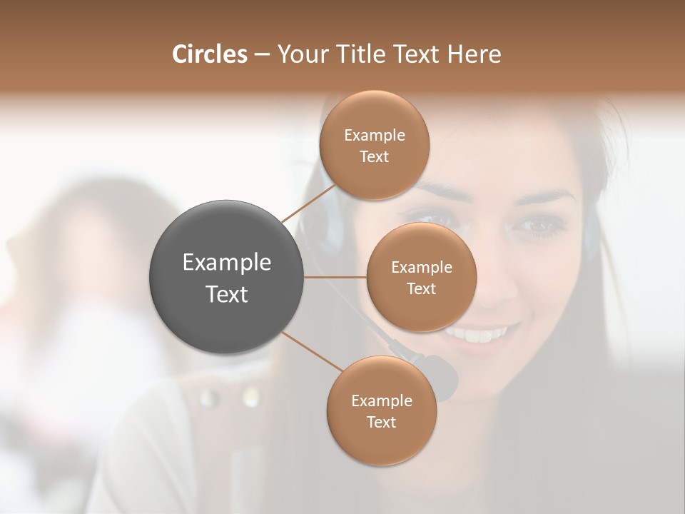 Agent Hispanic Microphone PowerPoint Template