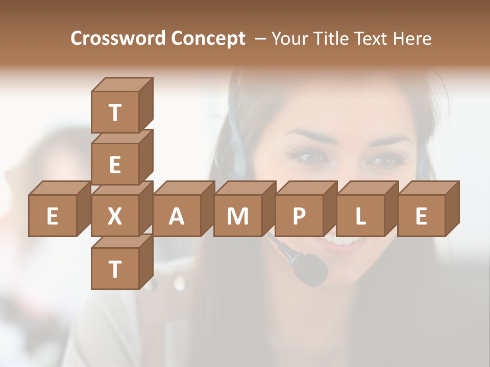 Agent Hispanic Microphone PowerPoint Template