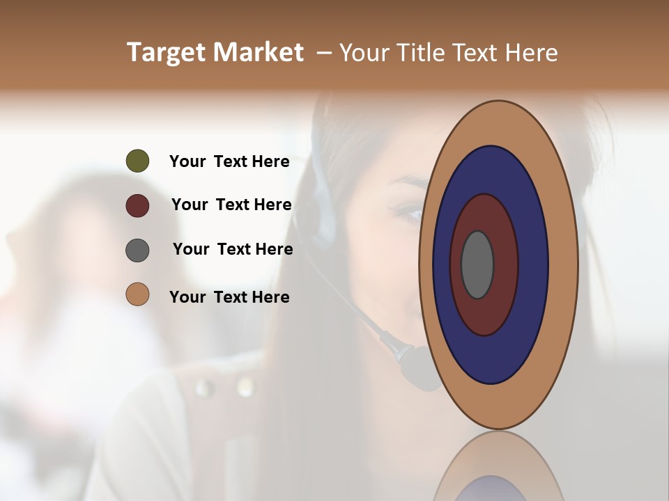 Agent Hispanic Microphone PowerPoint Template