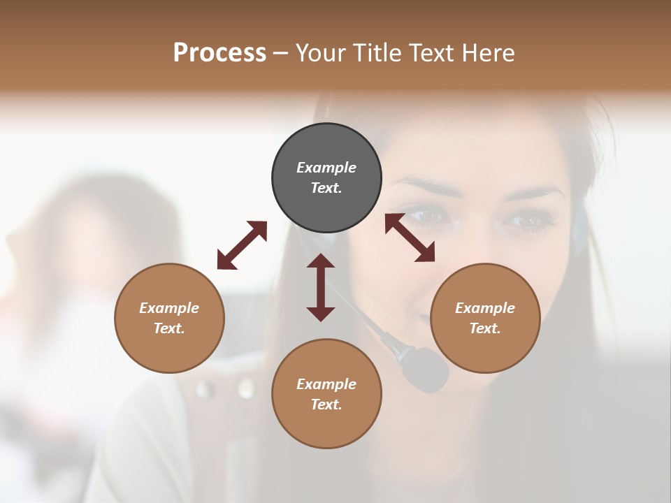 Agent Hispanic Microphone PowerPoint Template