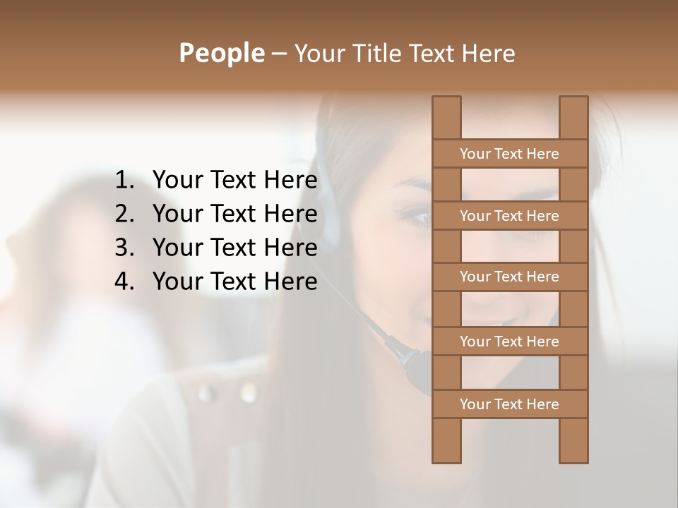 Agent Hispanic Microphone PowerPoint Template