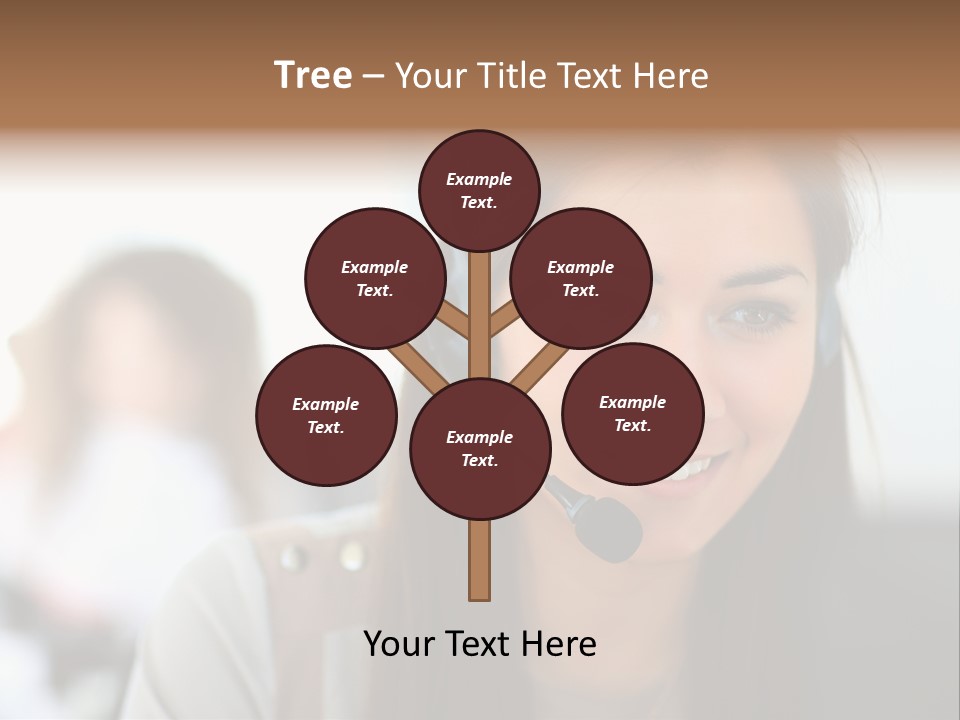 Agent Hispanic Microphone PowerPoint Template