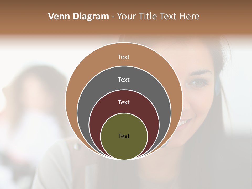 Agent Hispanic Microphone PowerPoint Template