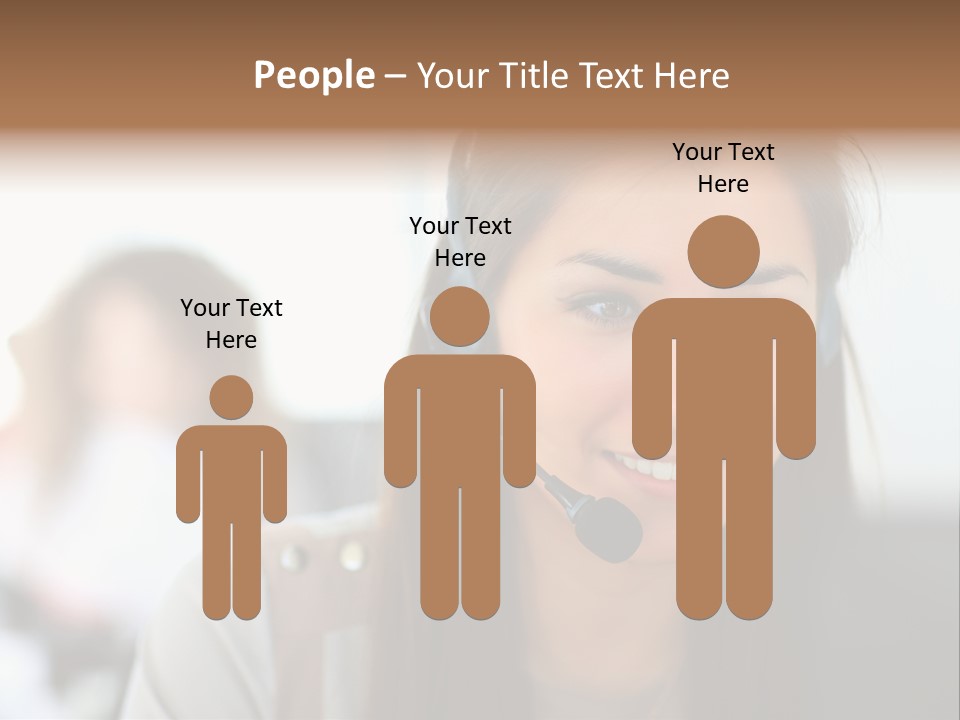 Agent Hispanic Microphone PowerPoint Template