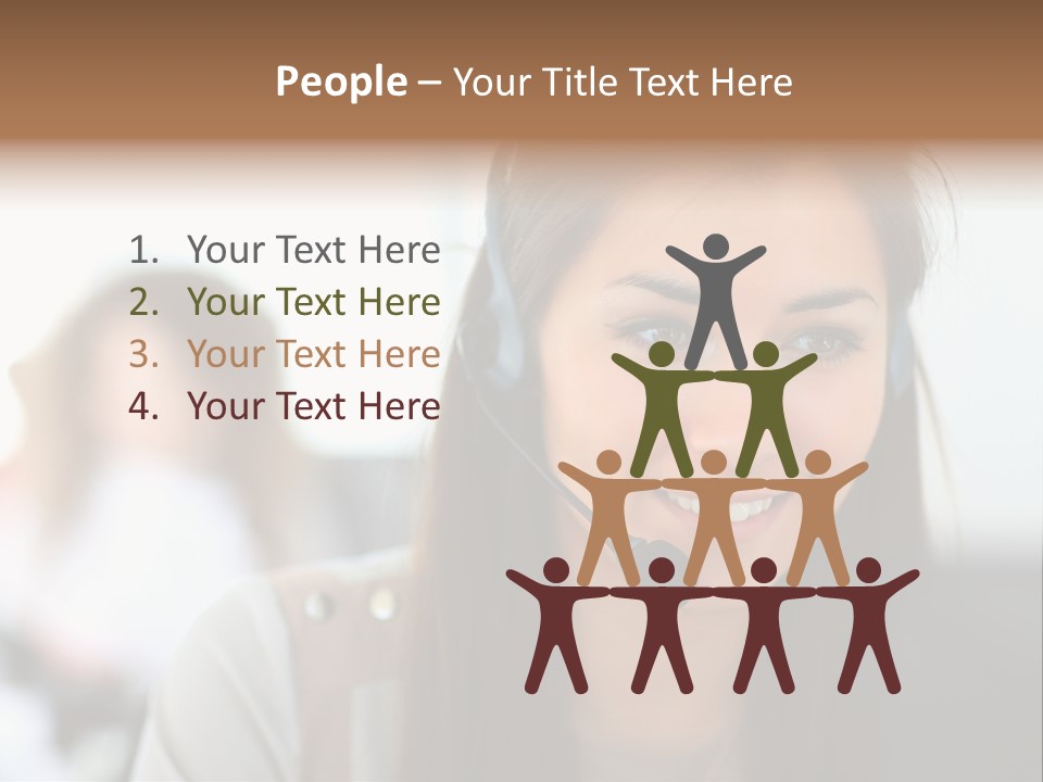 Agent Hispanic Microphone PowerPoint Template