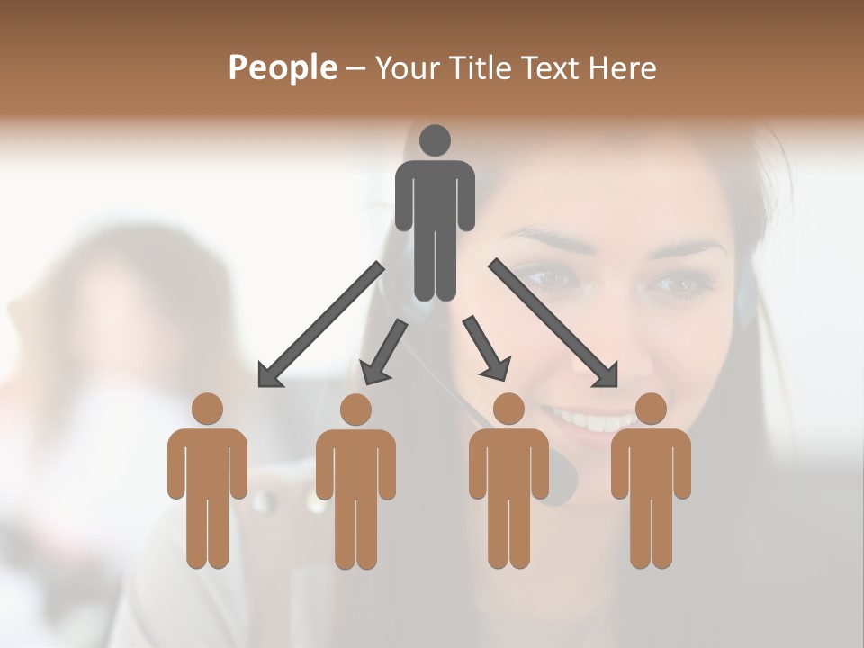 Agent Hispanic Microphone PowerPoint Template