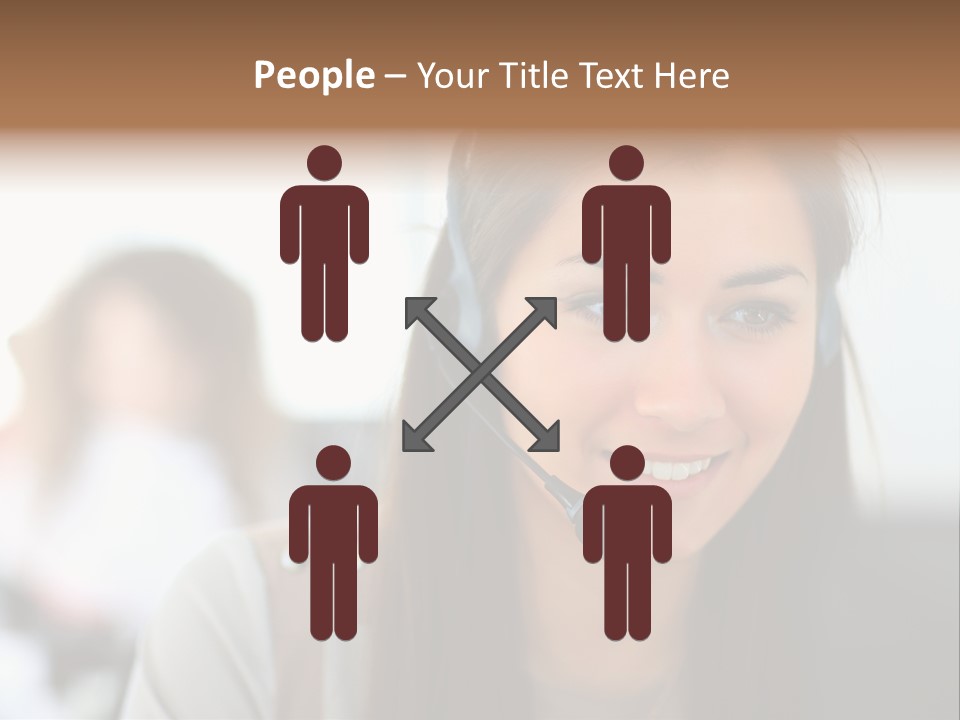 Agent Hispanic Microphone PowerPoint Template
