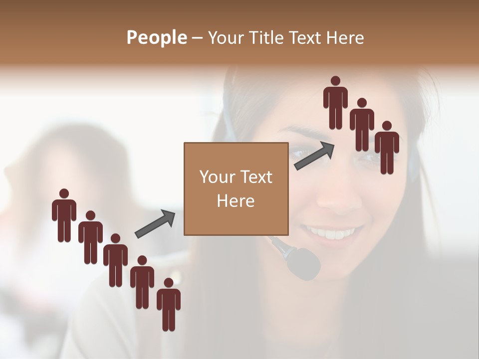 Agent Hispanic Microphone PowerPoint Template