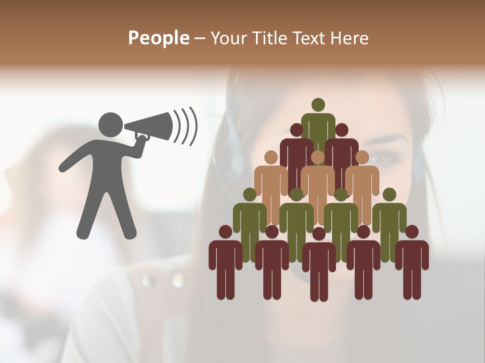 Agent Hispanic Microphone PowerPoint Template