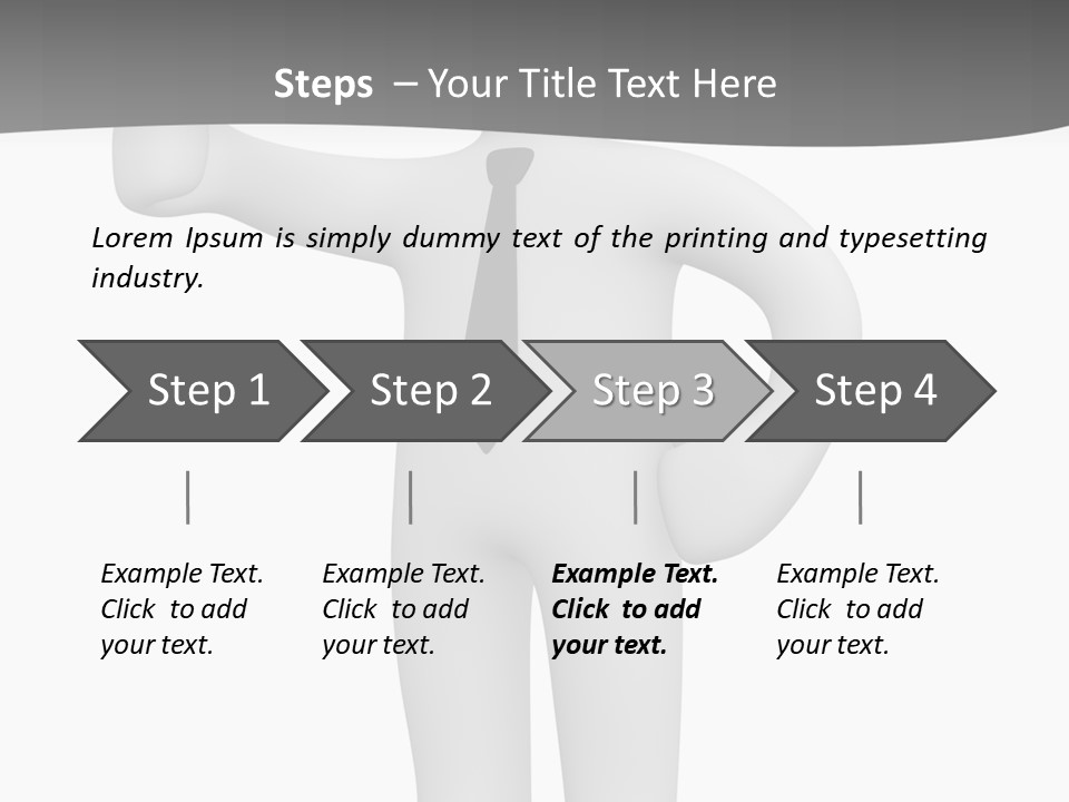 Thumb Duty Businesspeople PowerPoint Template