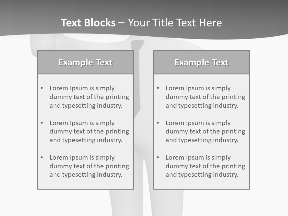 Thumb Duty Businesspeople PowerPoint Template