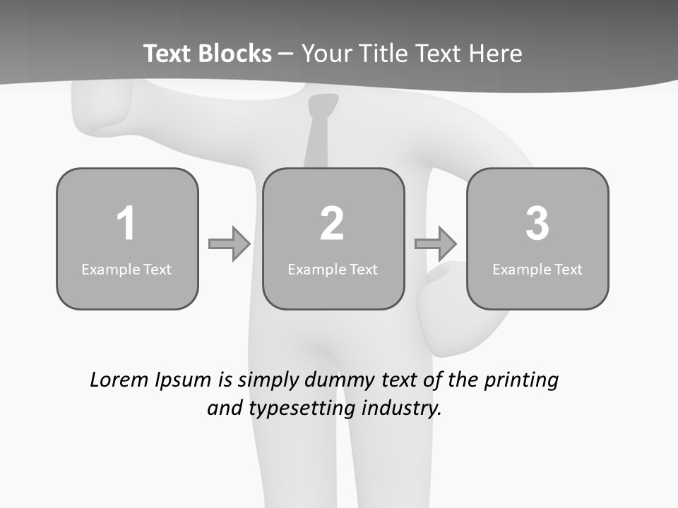 Thumb Duty Businesspeople PowerPoint Template