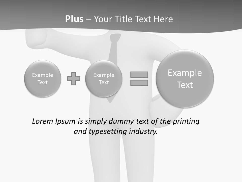 Thumb Duty Businesspeople PowerPoint Template
