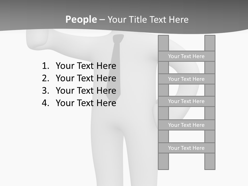 Thumb Duty Businesspeople PowerPoint Template