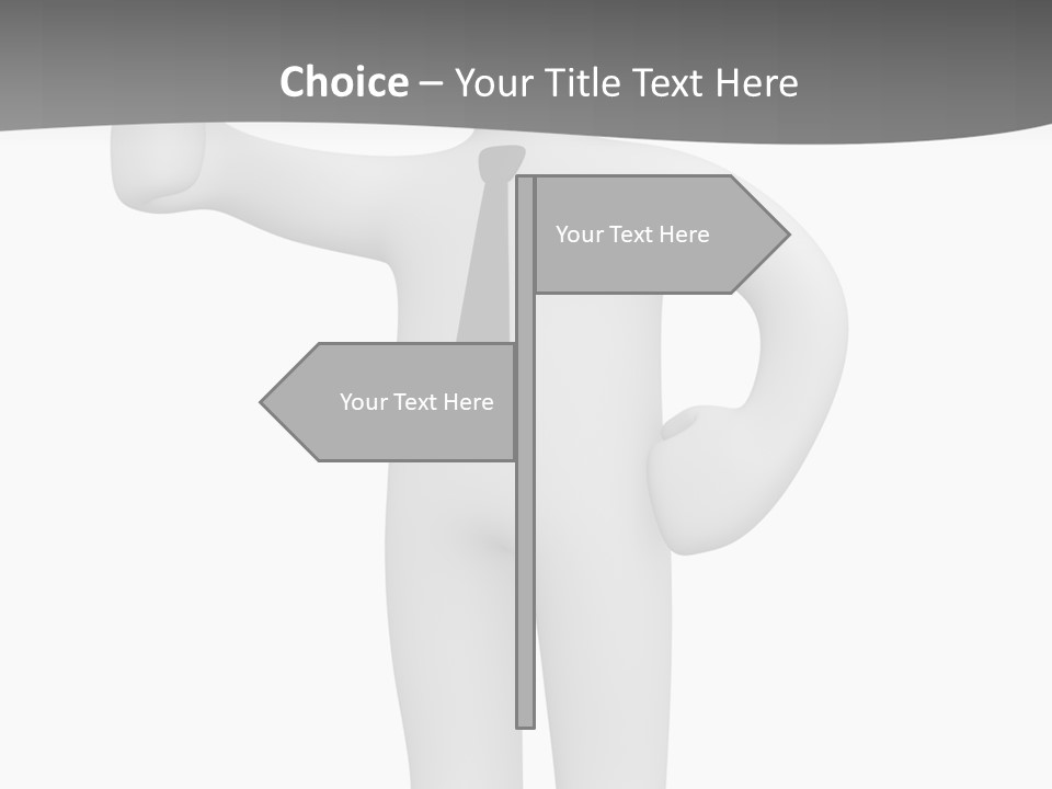 Thumb Duty Businesspeople PowerPoint Template