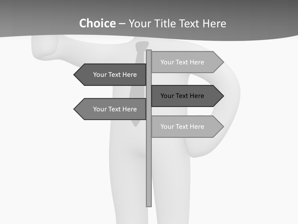 Thumb Duty Businesspeople PowerPoint Template