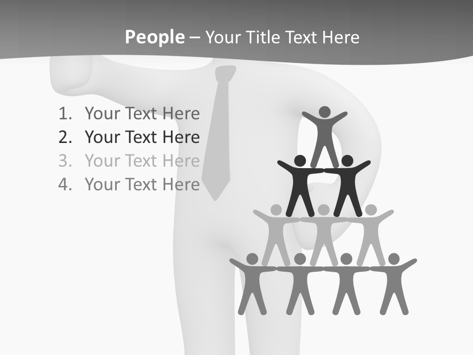 Thumb Duty Businesspeople PowerPoint Template