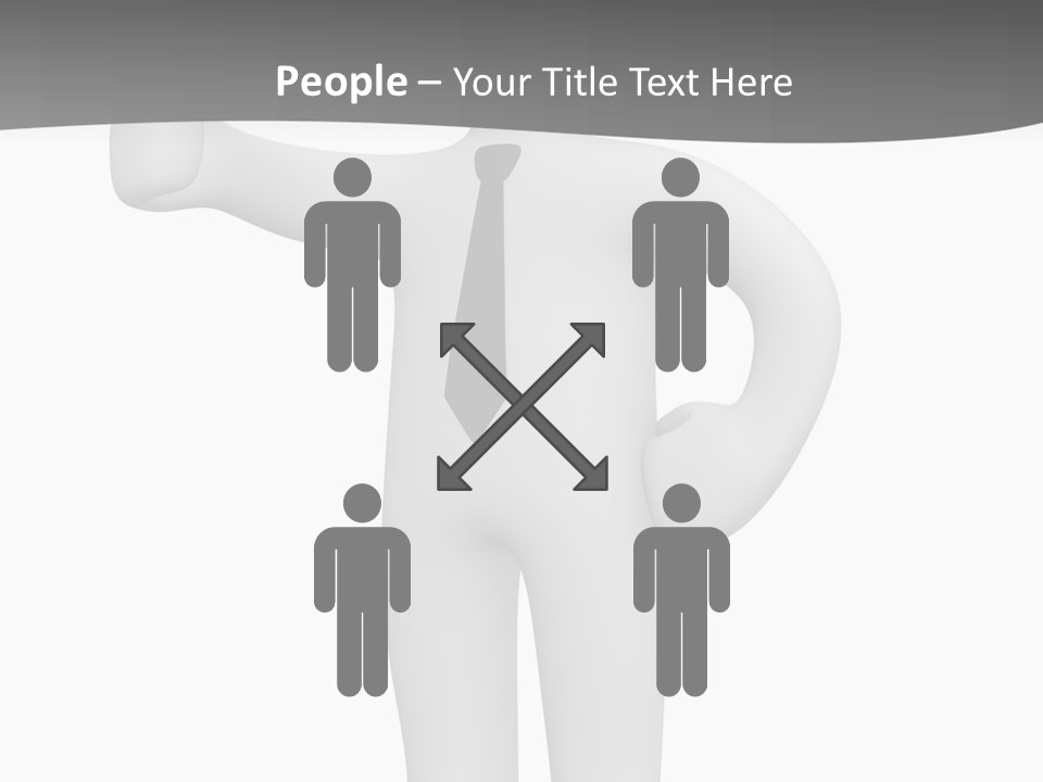 Thumb Duty Businesspeople PowerPoint Template