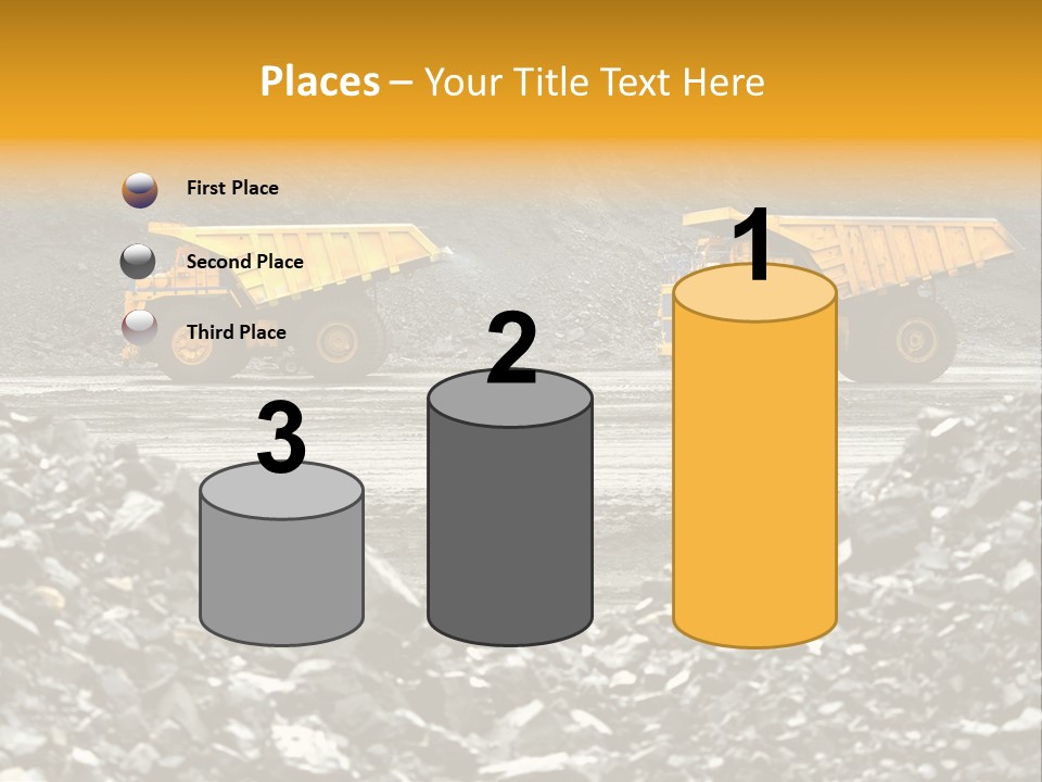 Business Coal Mining Mine PowerPoint Template