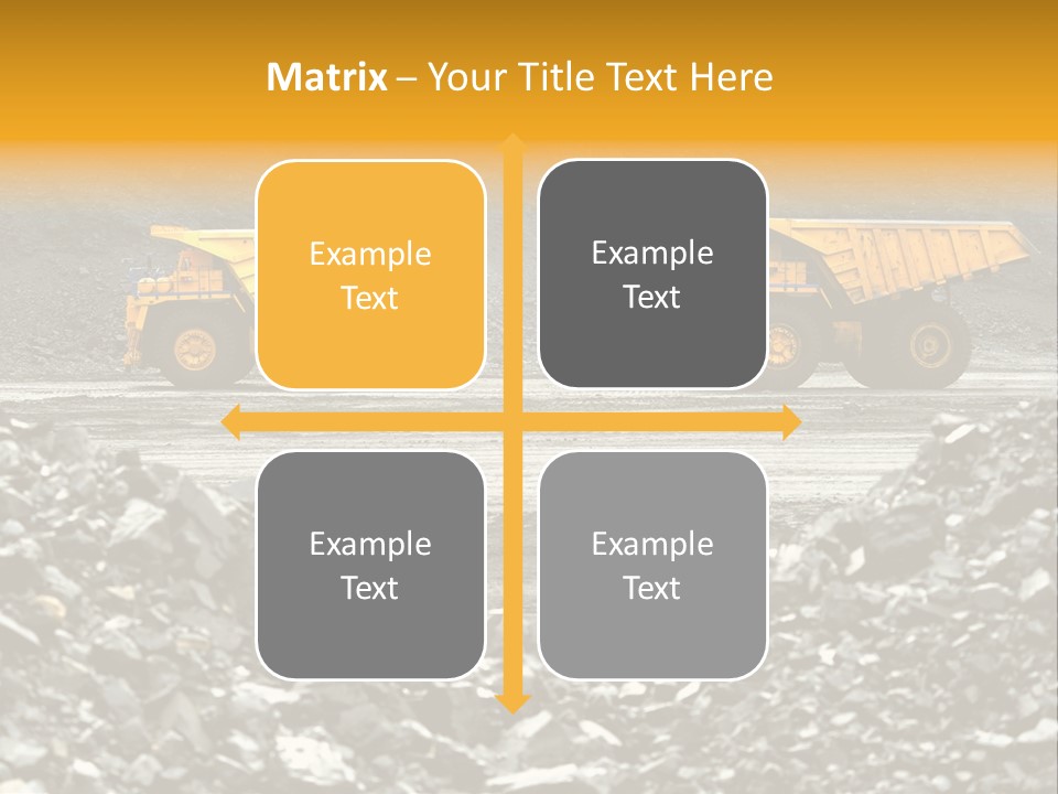 Business Coal Mining Mine PowerPoint Template