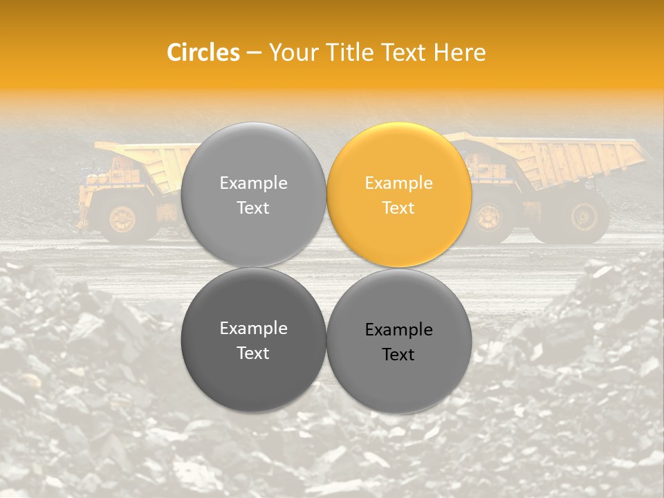 Business Coal Mining Mine PowerPoint Template