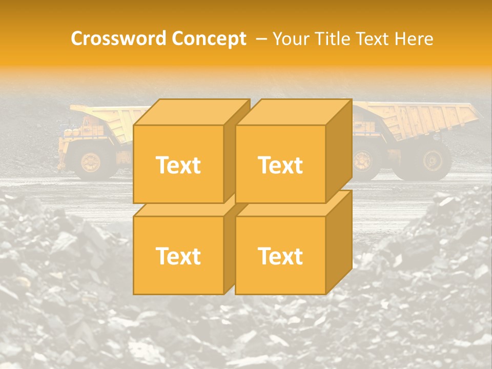 Business Coal Mining Mine PowerPoint Template