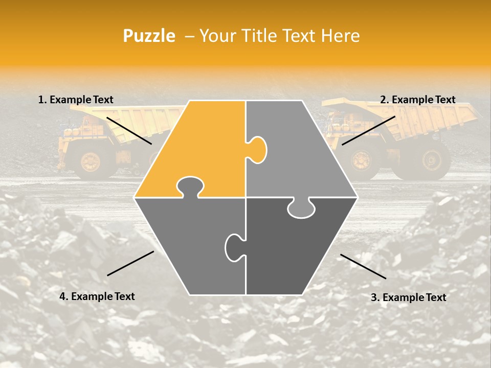 Business Coal Mining Mine PowerPoint Template