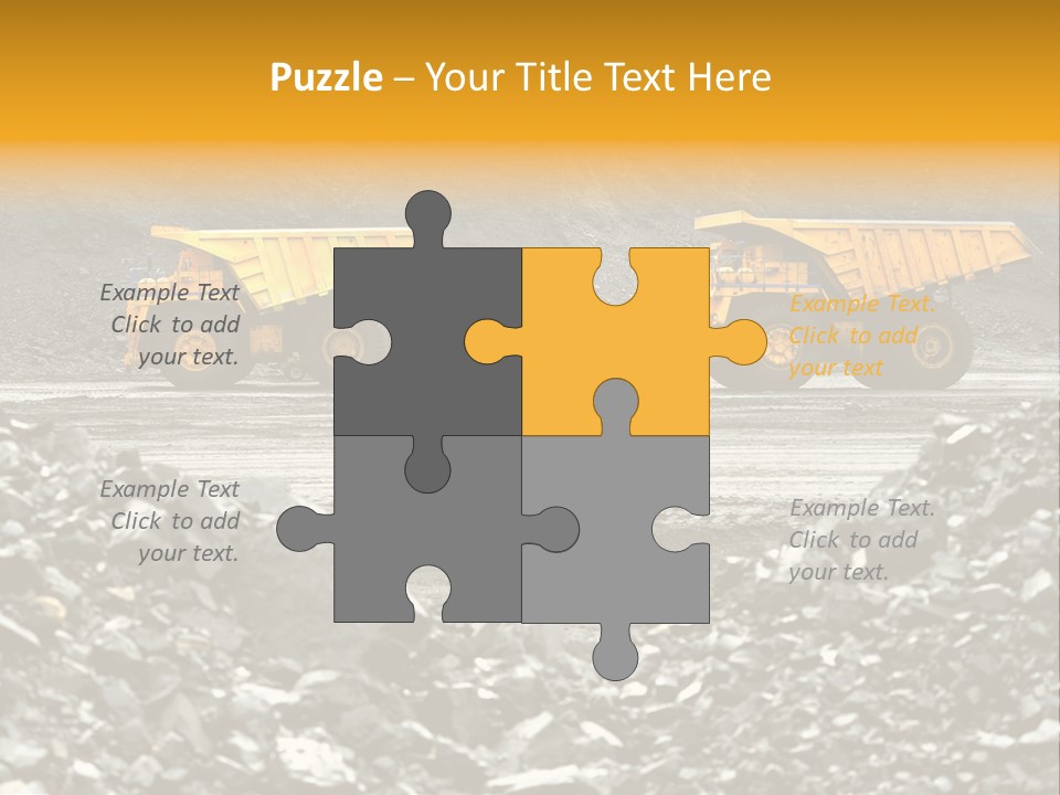 Business Coal Mining Mine PowerPoint Template