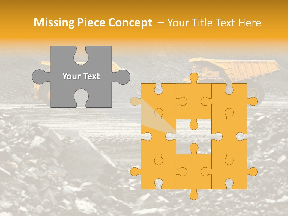 Business Coal Mining Mine PowerPoint Template