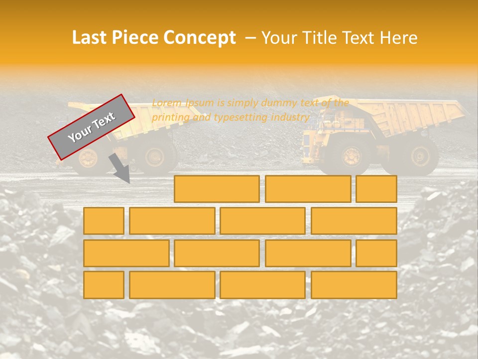 Business Coal Mining Mine PowerPoint Template