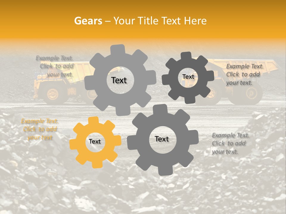 Business Coal Mining Mine PowerPoint Template