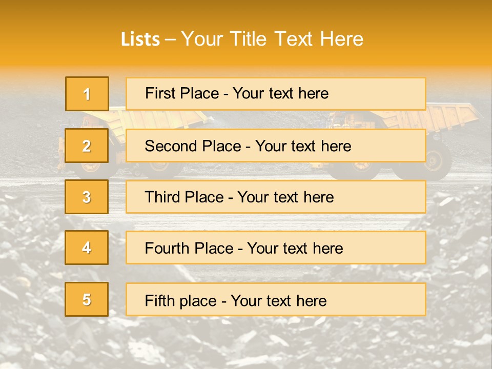 Business Coal Mining Mine PowerPoint Template