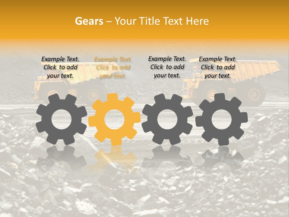 Business Coal Mining Mine PowerPoint Template