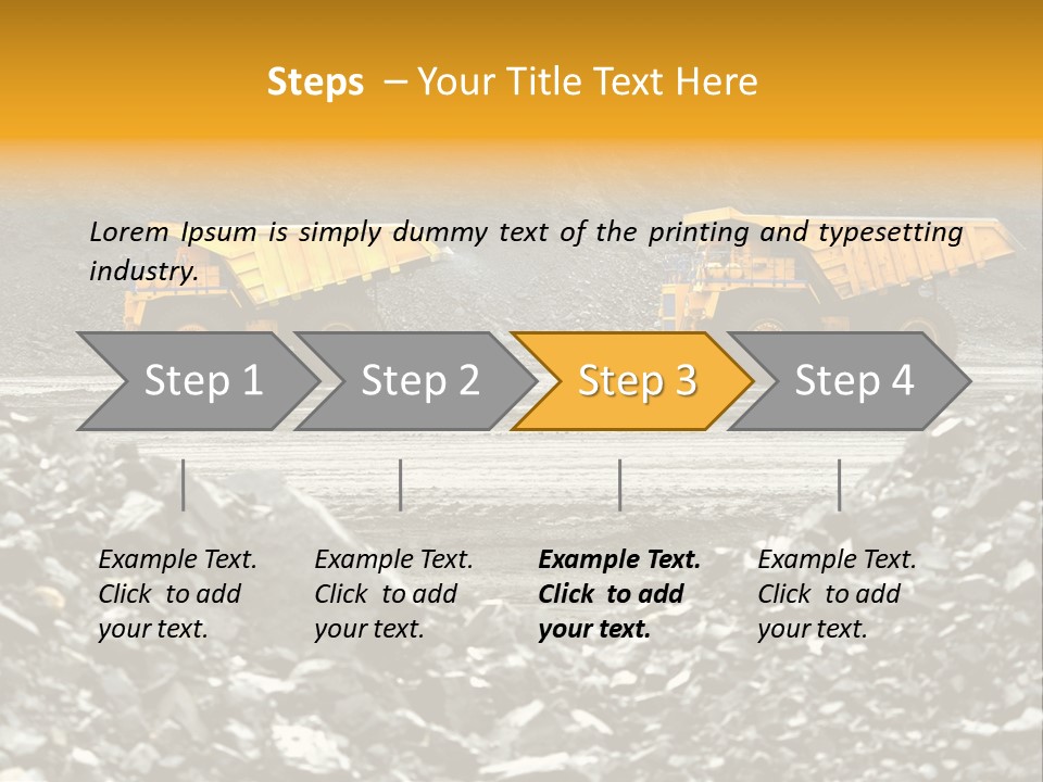 Business Coal Mining Mine PowerPoint Template