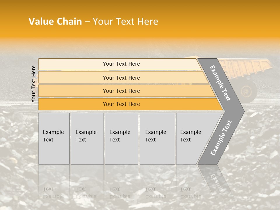 Business Coal Mining Mine PowerPoint Template