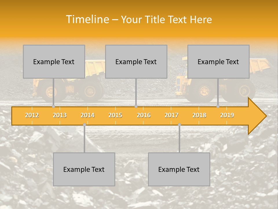 Business Coal Mining Mine PowerPoint Template