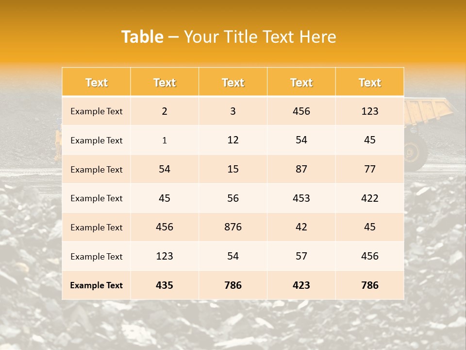 Business Coal Mining Mine PowerPoint Template