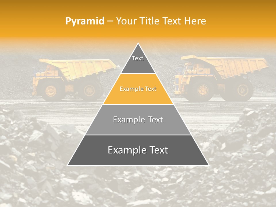 Business Coal Mining Mine PowerPoint Template
