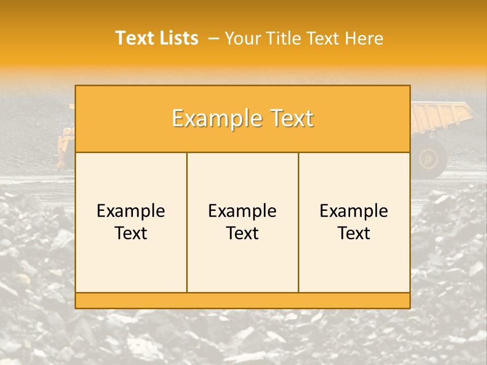 Business Coal Mining Mine PowerPoint Template