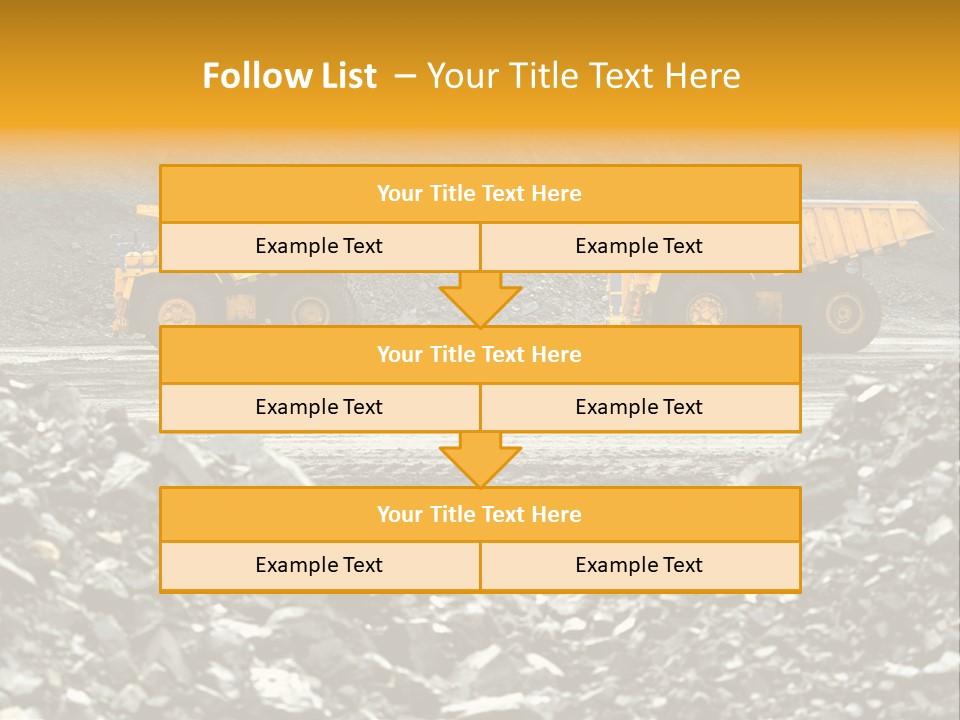 Business Coal Mining Mine PowerPoint Template
