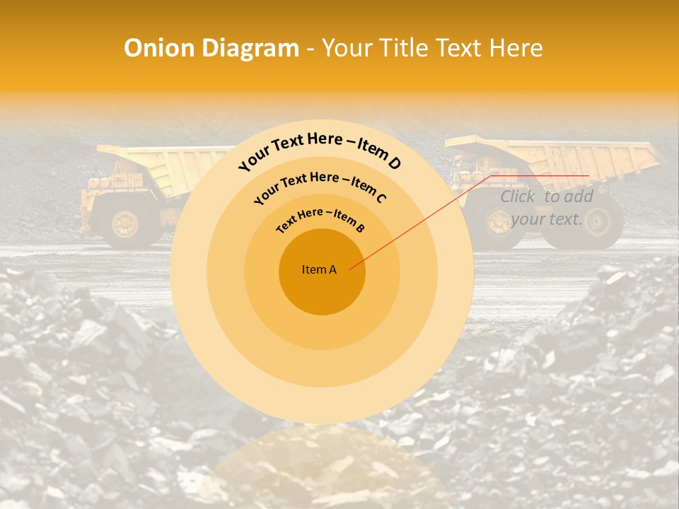 Business Coal Mining Mine PowerPoint Template