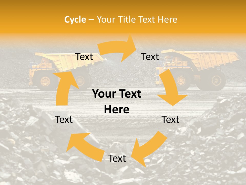 Business Coal Mining Mine PowerPoint Template