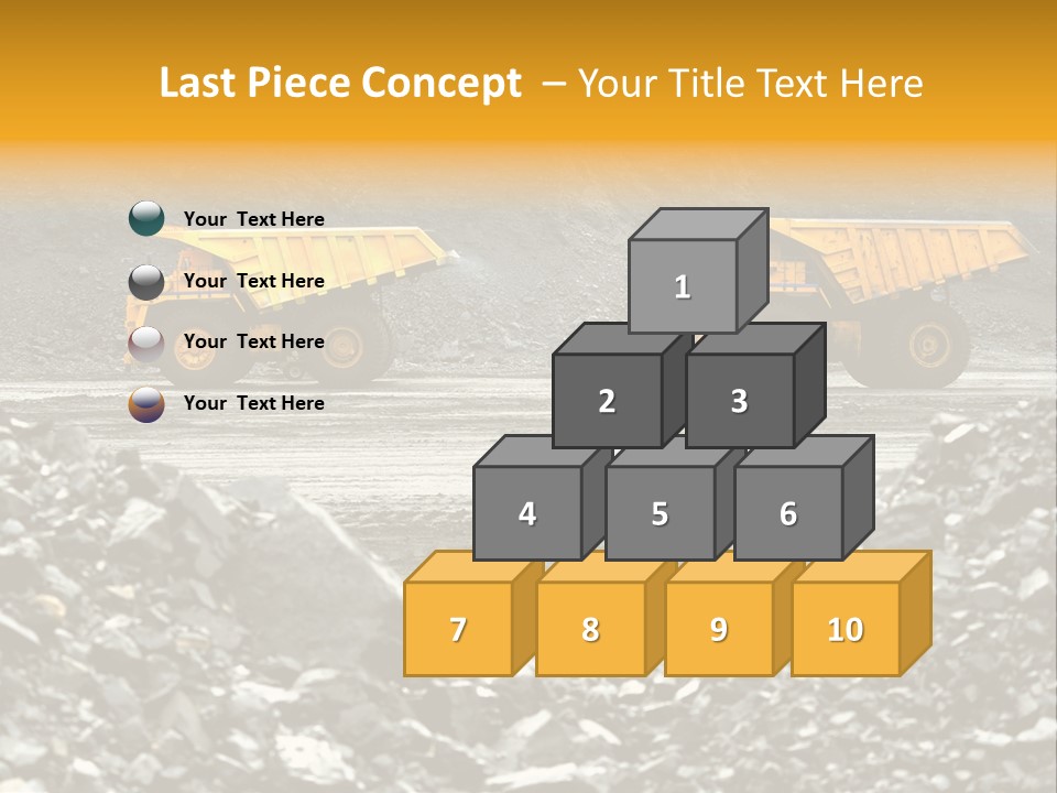 Business Coal Mining Mine PowerPoint Template