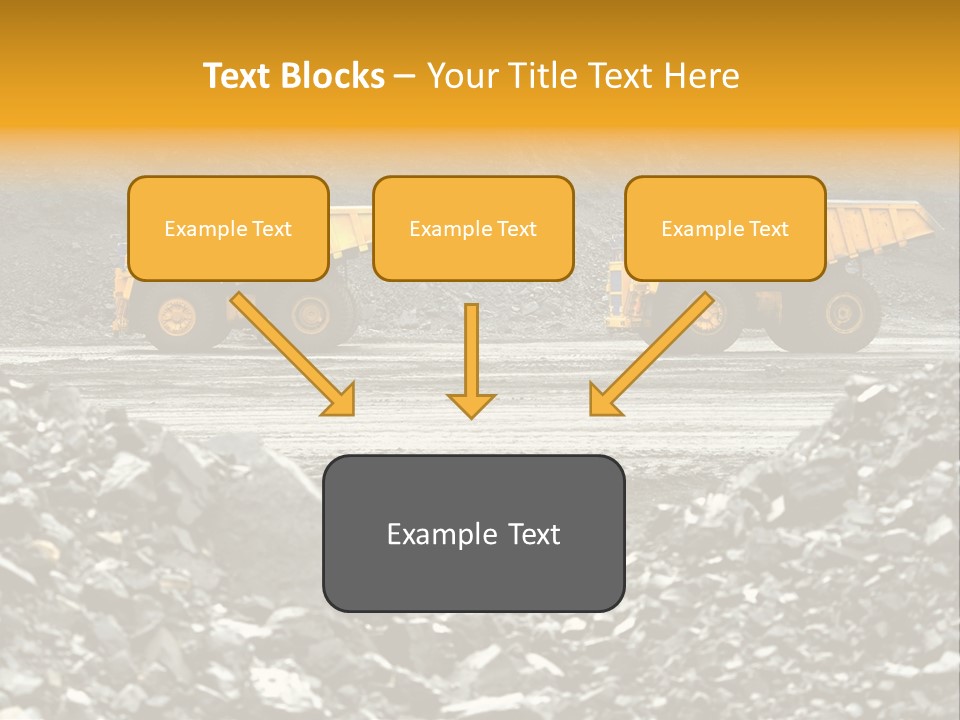 Business Coal Mining Mine PowerPoint Template