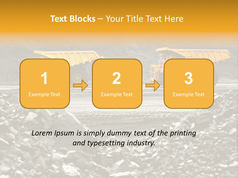 Business Coal Mining Mine PowerPoint Template