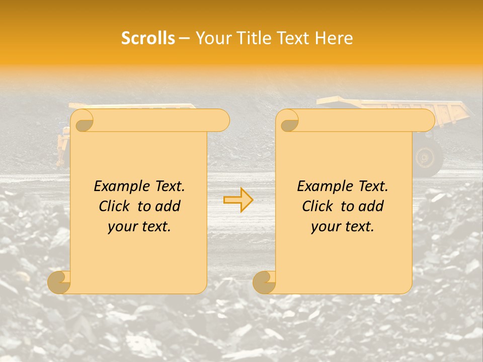 Business Coal Mining Mine PowerPoint Template