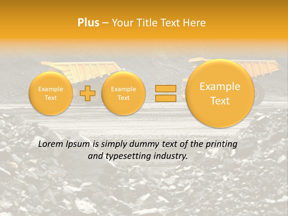 Business Coal Mining Mine PowerPoint Template