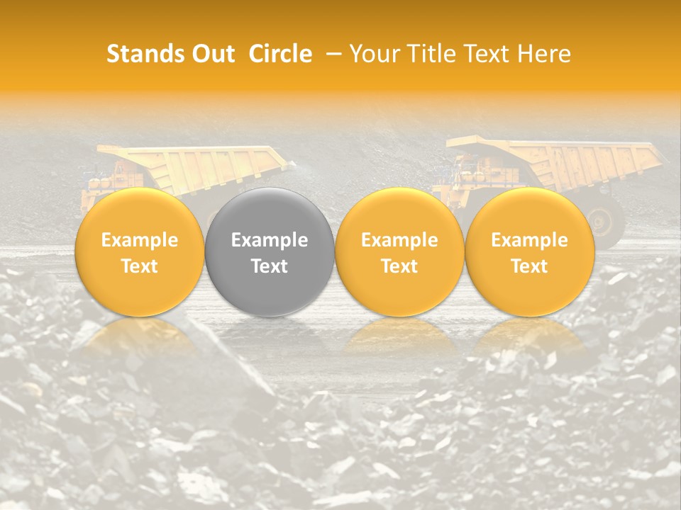 Business Coal Mining Mine PowerPoint Template