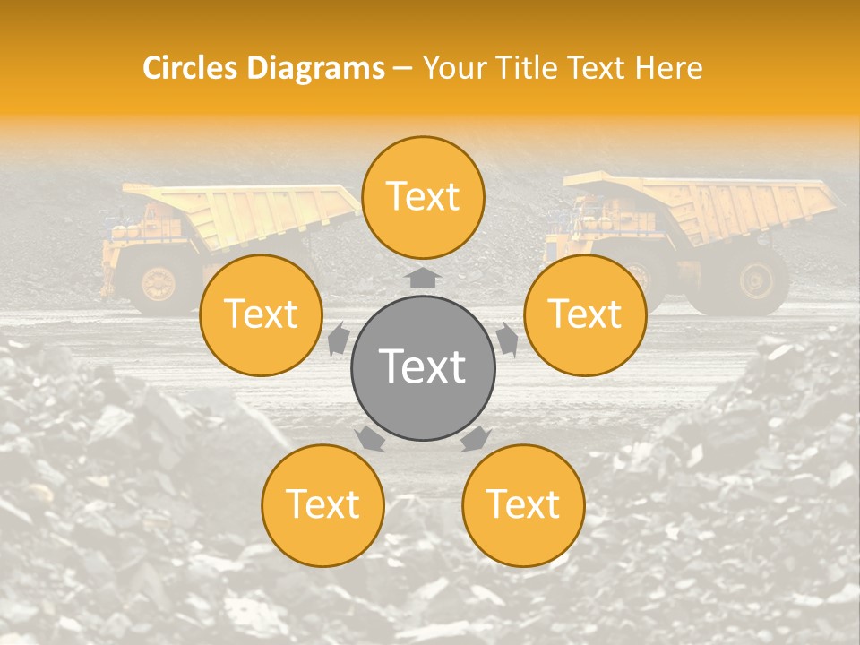 Business Coal Mining Mine PowerPoint Template